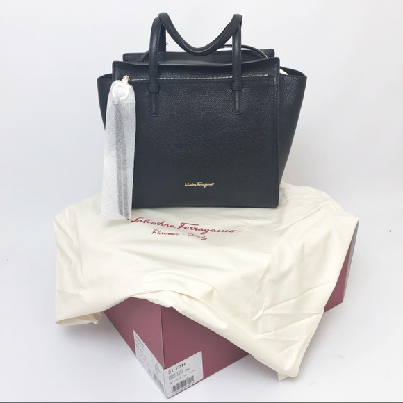 Salvatore Ferragamo Handbags - NEW! Salvatore Ferragamo Amy Calfskin Leather Tote